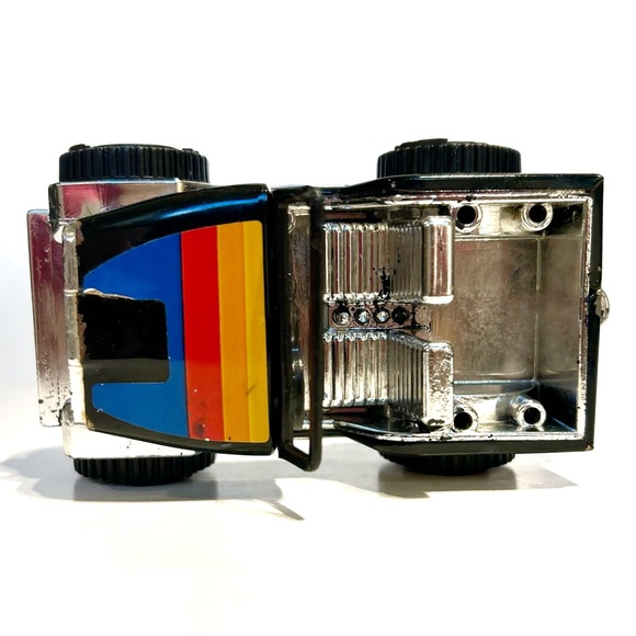 Vintage 1979 Tonka Jeep Truck Toy Car Black Silver Blue Red Yellow Stripes Buggy - Picture 4 of 12